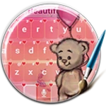 teddy bear keyboard android application logo